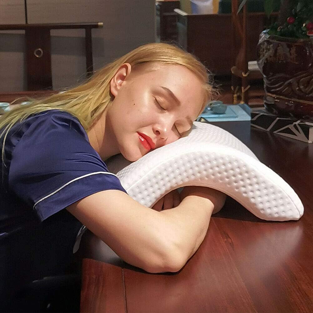 Cuddle Pillow for Couples Memory Foam Neck Cervical Pillow Cuddling Pillow Arch Tunnel Shaped Design for Arm and Neck Support When Spooning,Great for Travel,Office,Reading and Napping