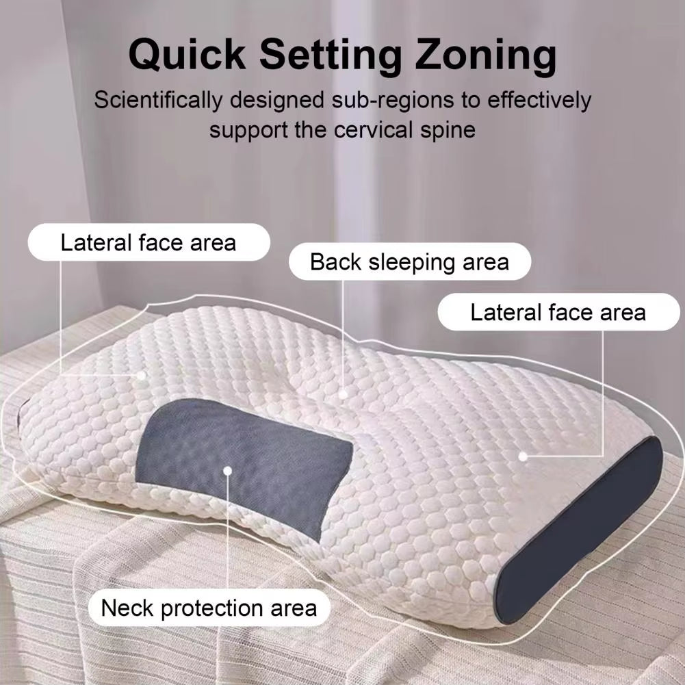 Bed Pillow Anti-Pilling Neck Pillow Improve Sleep Protect Neck Health Care Sleeping Pillow Soft Cervical Pillow Bed Pillow
