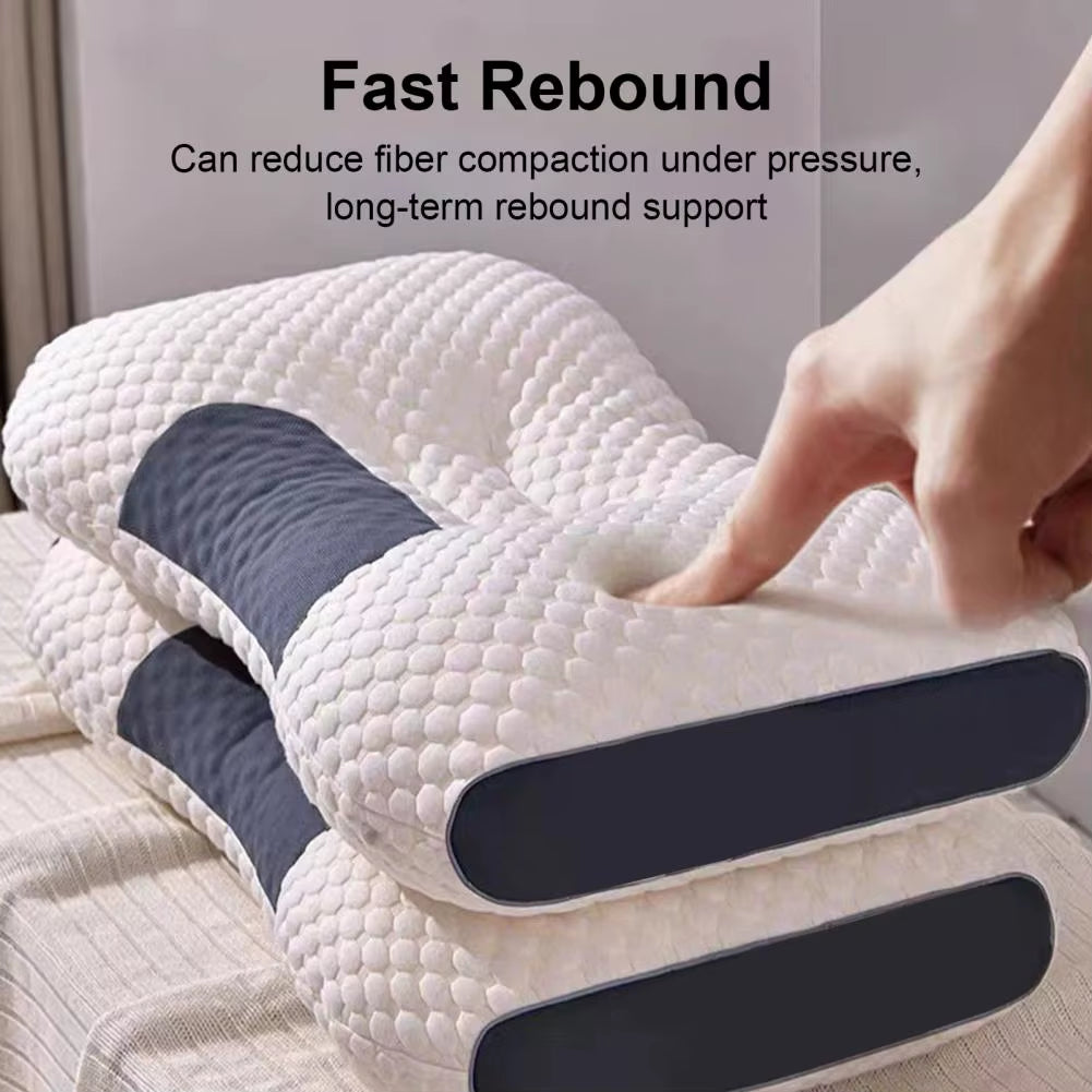 Bed Pillow Anti-Pilling Neck Pillow Improve Sleep Protect Neck Health Care Sleeping Pillow Soft Cervical Pillow Bed Pillow