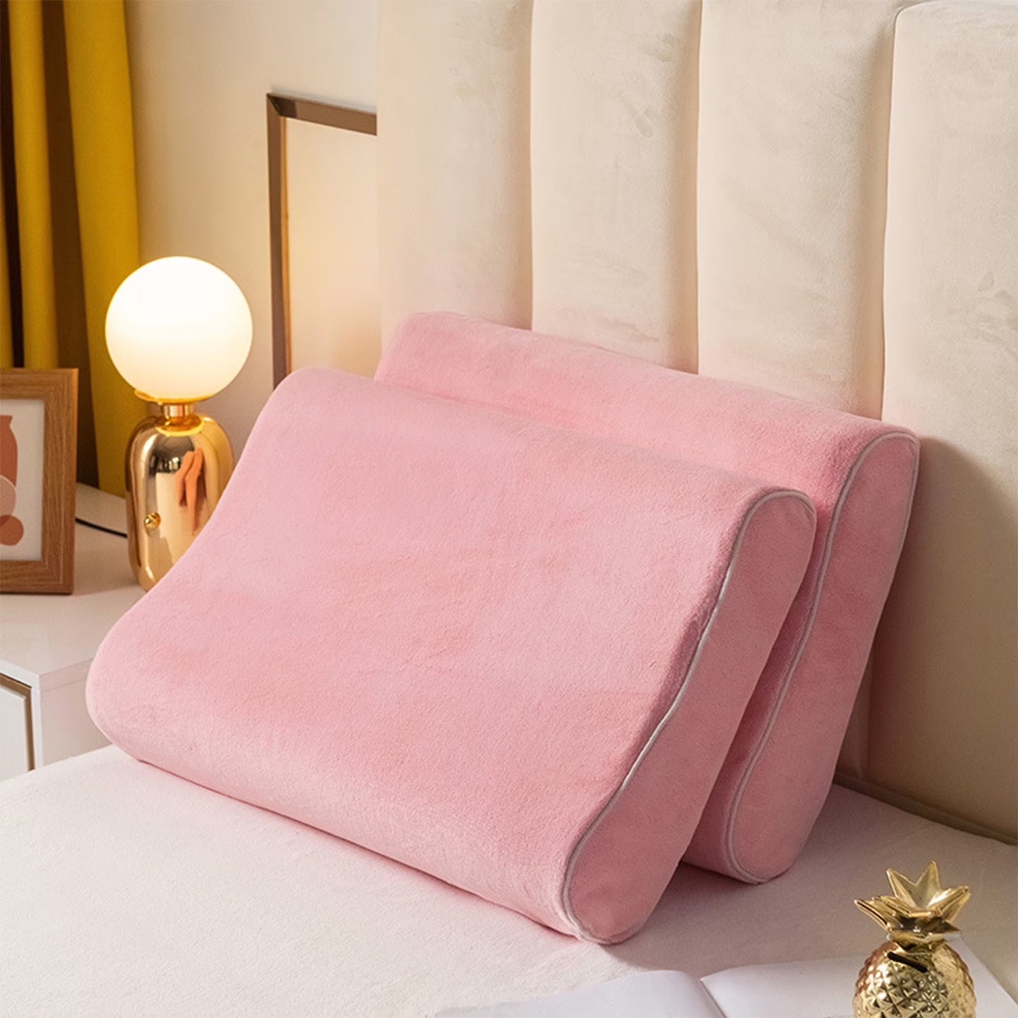 Clearance under $5! Milk Velvet Sleep Memory Neck Pillow Case for Sleeping Ergonomic Cervical Pillow Cover Orthopedic Contour Pillow Case for Side Back Stomach Sleeper